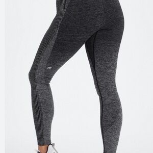 Fabletics Charcoal Heather Seamless Active Leggings